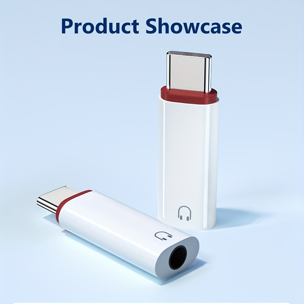 USB C to 3.5mm Audio Adapter for iPhone Samsung Devices Male to Female Headphone Converter