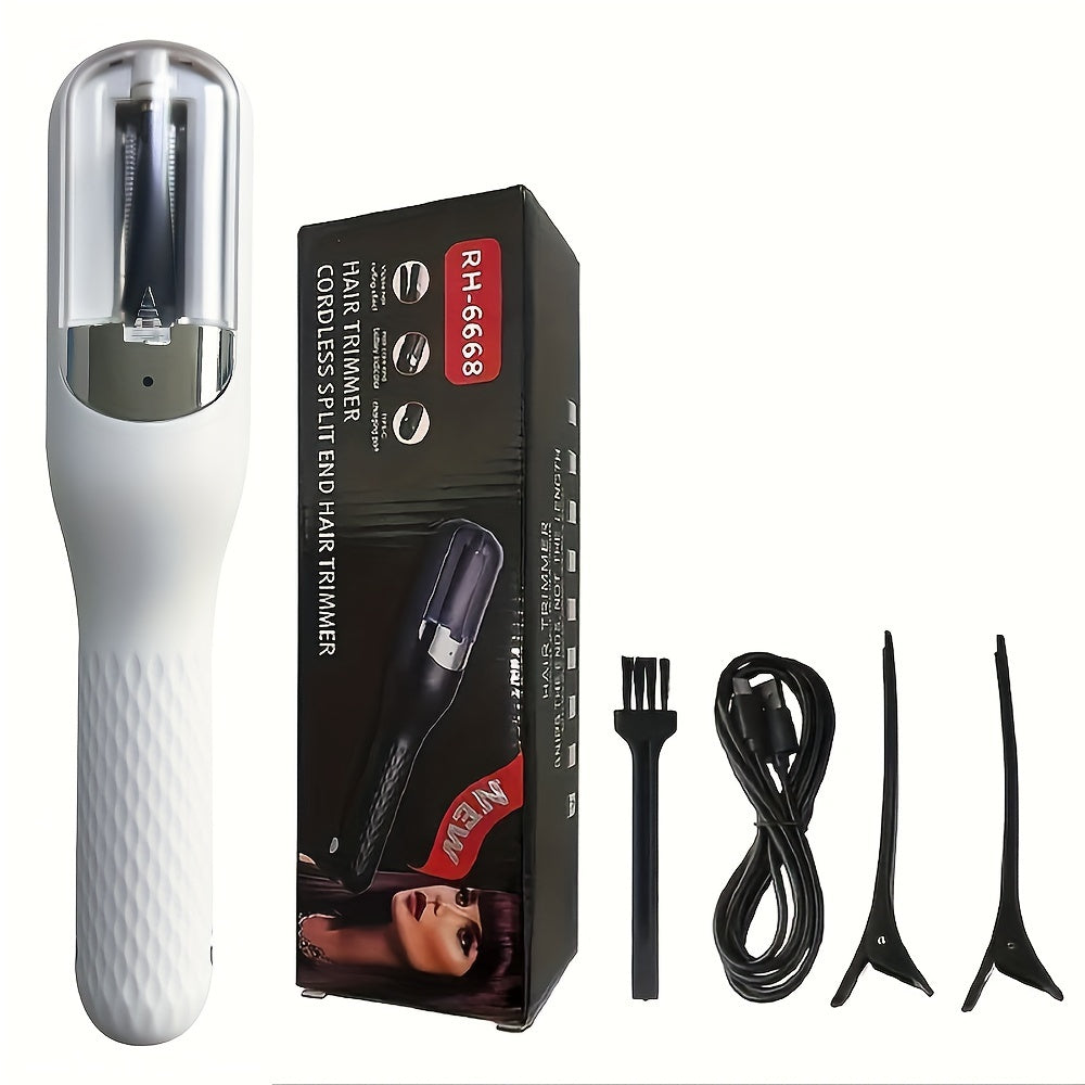 Беспроводной USB перезаряжаемый триммер для поврежденных волос и секущихся кончиков
