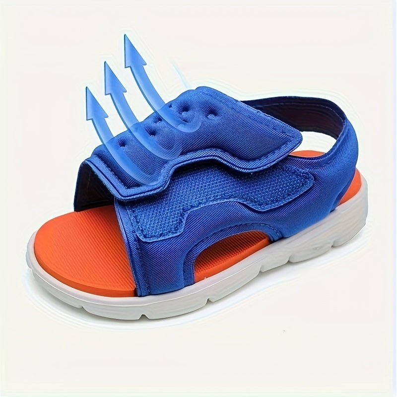 Kids Boys Open-Toe Mesh Sandals Lightweight Breathable All-Season Casual
