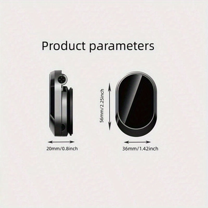 360-Degree Rotating Magnetic Car Dashboard Mount Zinc Alloy Adjustable Phone Holder with Memory Foam Wrist Rest