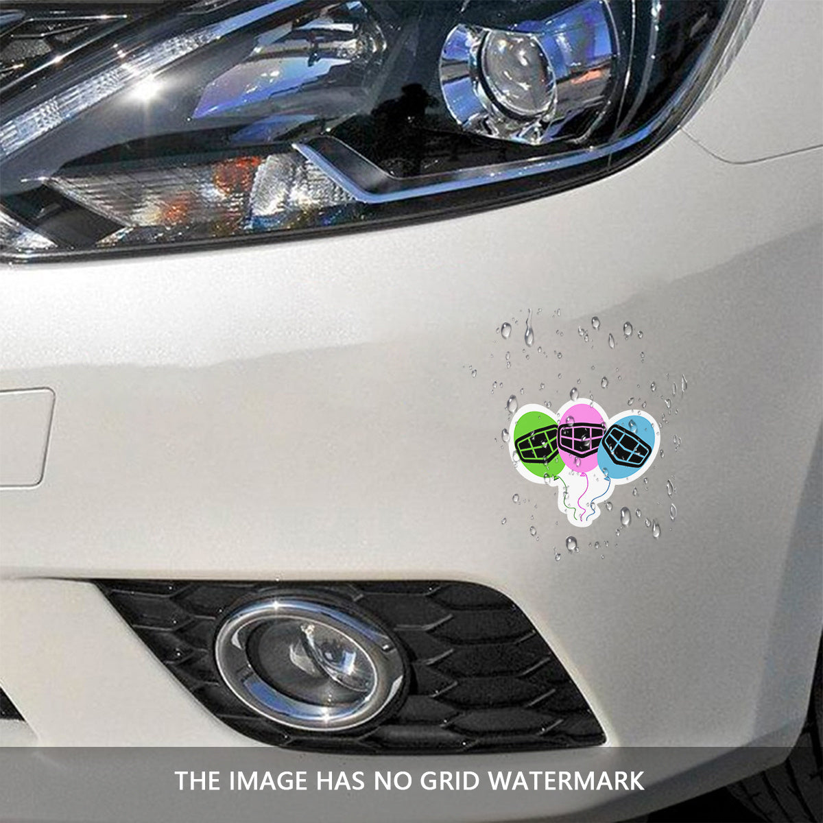 Pack de 2 gráficos de globos en vinilo para coches y decoración del hogar