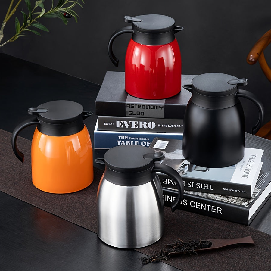 Stainless Steel Coffee Pot Set with Tea Pot Thermal Bottle and Cups for Restaurant Hotel