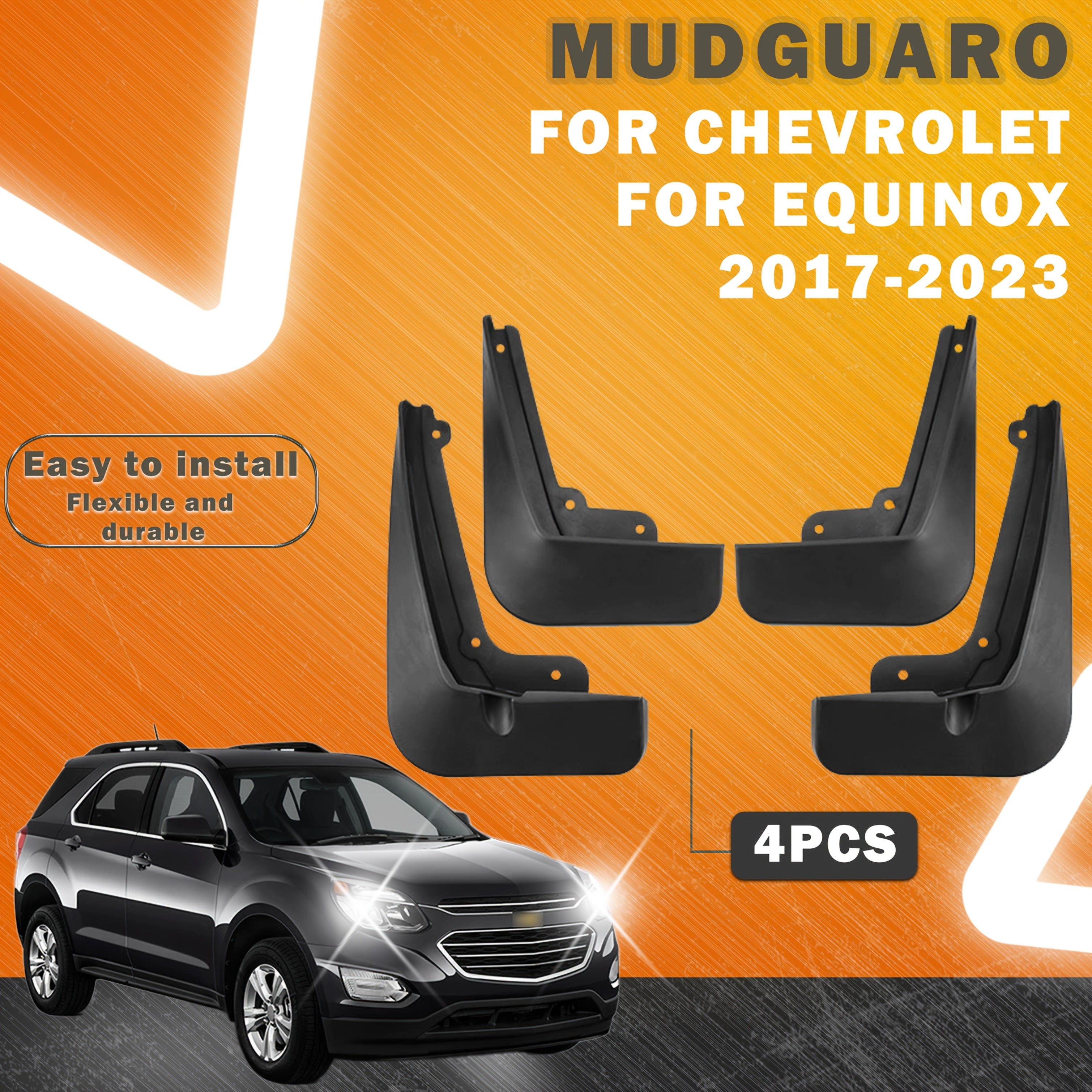 Car Mud Flaps for Equinox 2017-2023 Fender Splash Guards Tire Protection