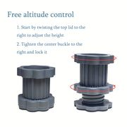 To'rt dona Duragrip Moslashuvchan Balansli Anti-Vibratsiya Kir yuvish mashinasi Poyafzal Padlari to'plami, 200Kg yuk ko'tarish qobiliyati bilan. Slip-Stop Qaytish Ko'taruvchi Mat va Universal Mebel Turg'ichi Dampersni o'z ichiga oladi.