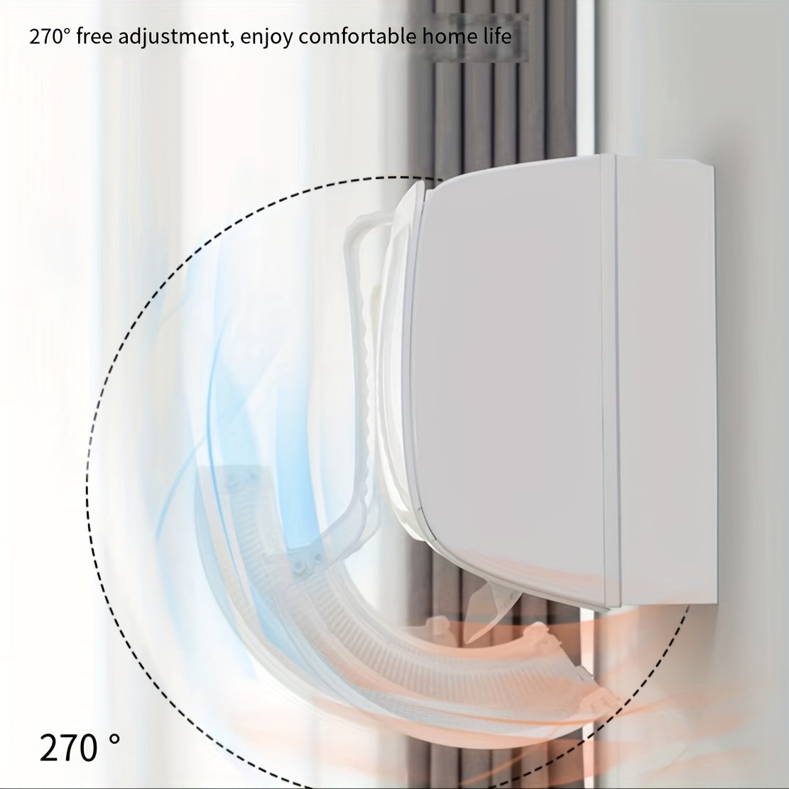 No Power Air Conditioner Wind Deflector with Dust Cover for Children Easy Hang