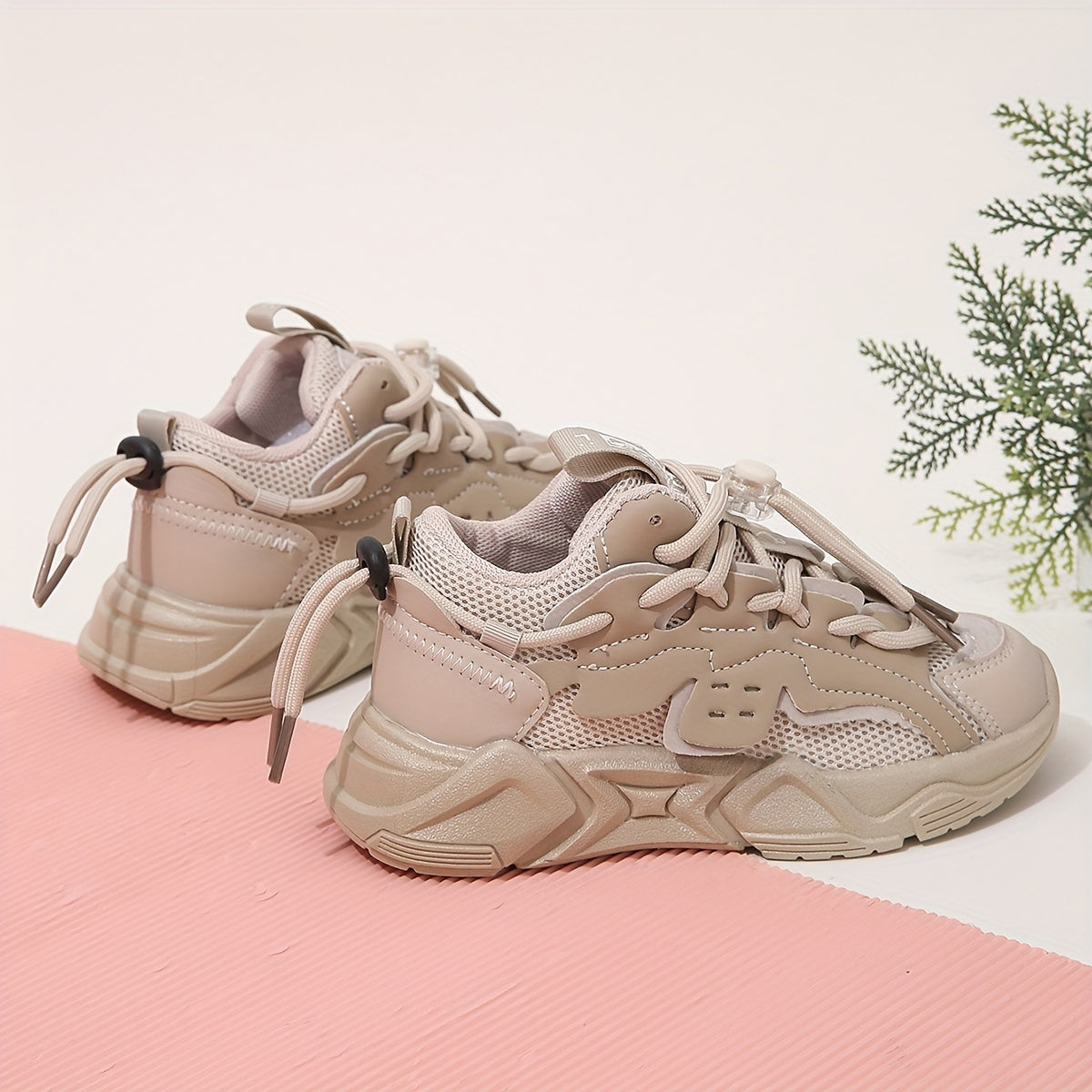 Kids' Unisex Casual Sports Sneakers Breathable Mesh PVC Low Top All-Season Rubber Sole