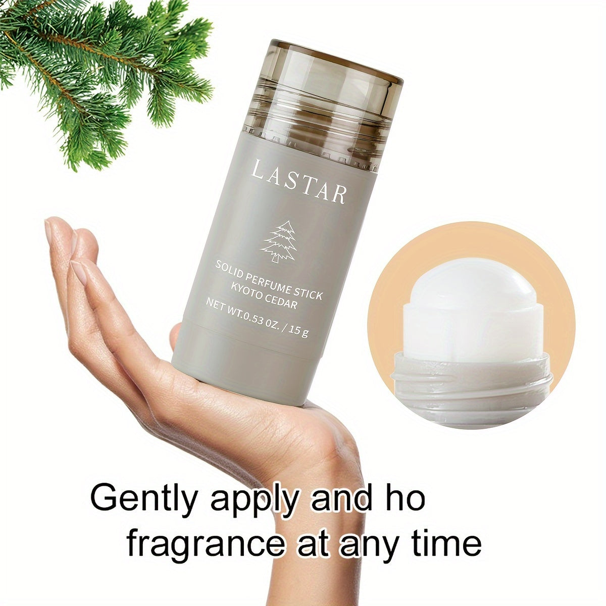 Unisex Deodorant Balm with Cedar Scent Natural Fruit Floral Fragrance Portable Solid Summer Fresh