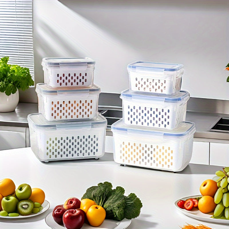 Airtight Food Storage Containers Set of 4, BPA-Free, Leak-Proof, Freezer-Safe