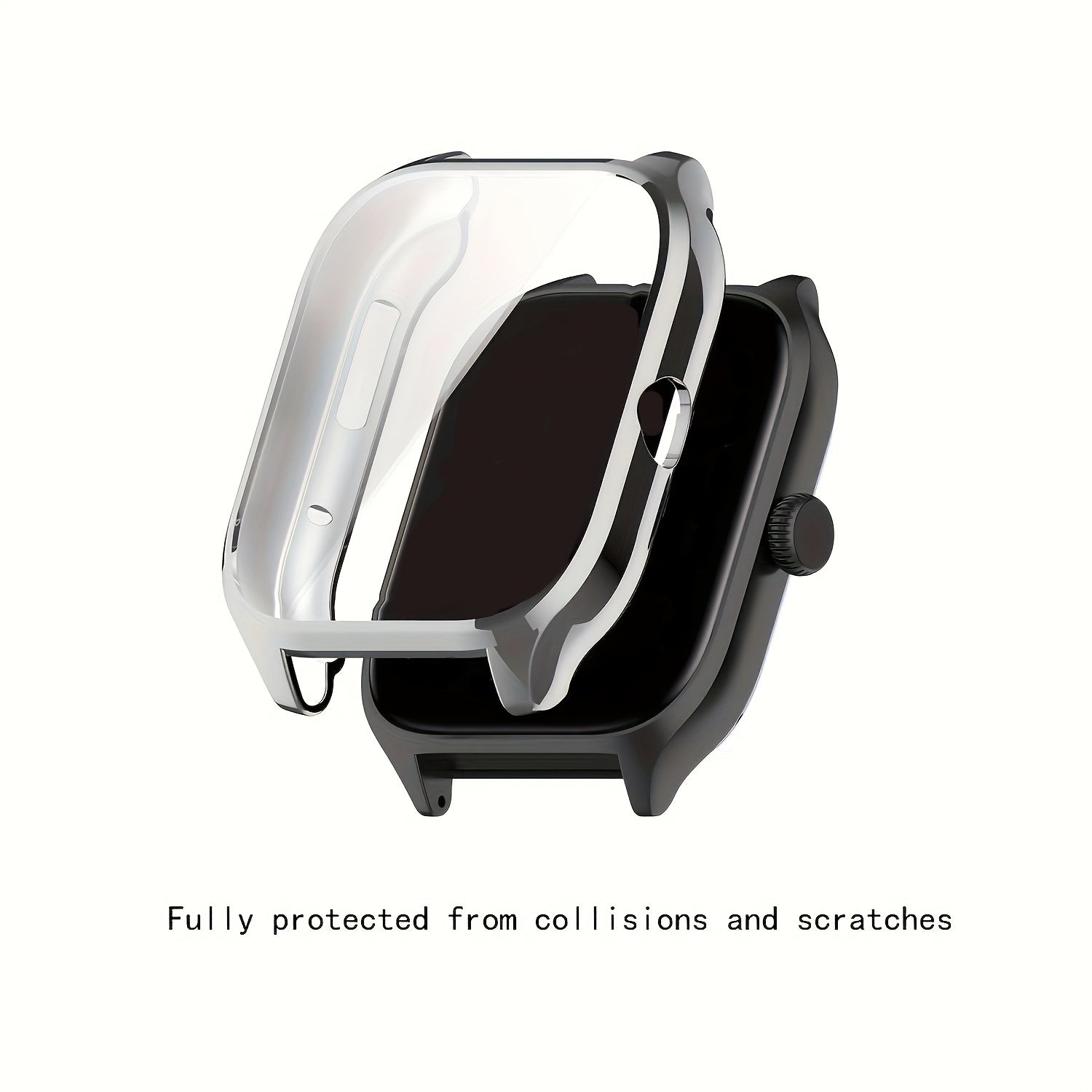 Screen Protector for Amazfit GTS4 Soft TPU Full Coverage Scratch Resistant Non Slip