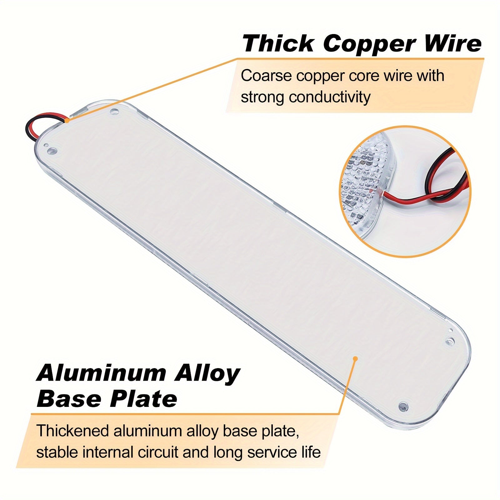 12V LED Light Strip 10W 6500K 980 Lumens Indoor Waterproof Lighting