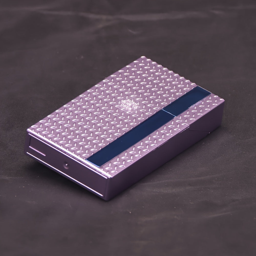 Multi-Color Embossed Mirror Sheet Press-On Slim 20-Pack Plastic Box