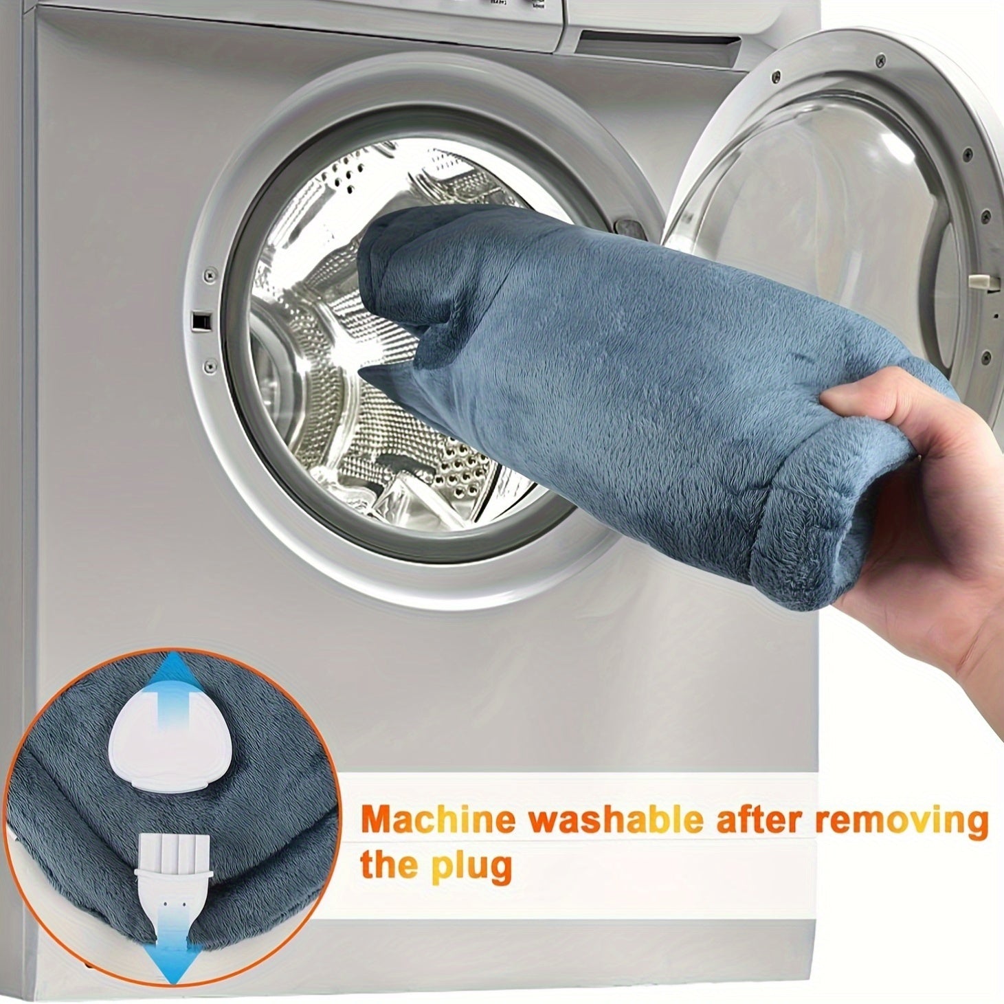 Большой нагреваемый шарф из мягкой ткани для шеи и плеч с 6 настройками температуры