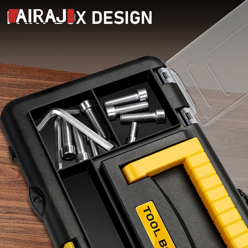 Mini caja de herramientas de plástico con asa para organizador de almacenamiento de manualidades y hogar