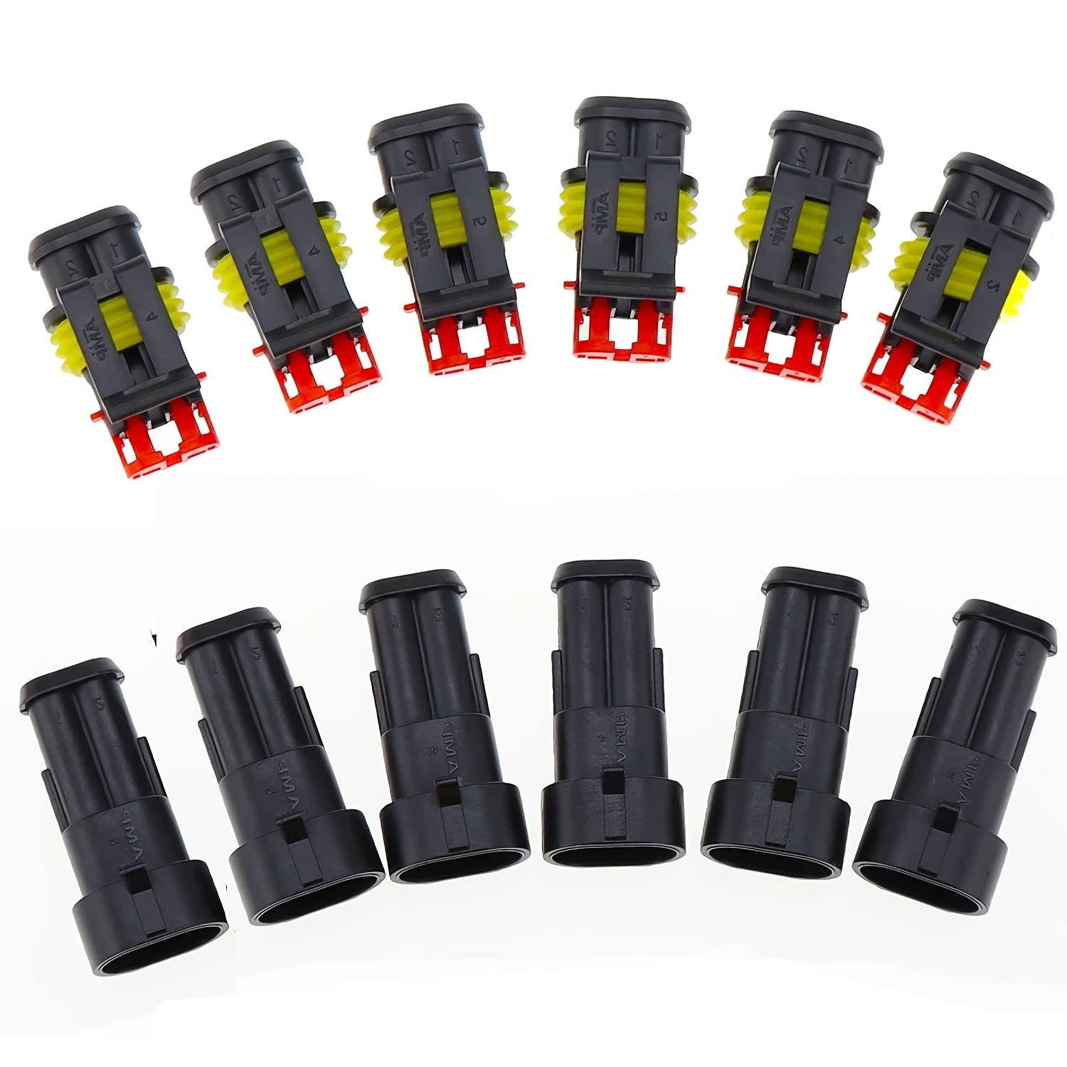 Male Female Electrical Connector Kit 2/10/12/20/40/272/370/640P Waterproof Wire for Car Boat Motorcycle