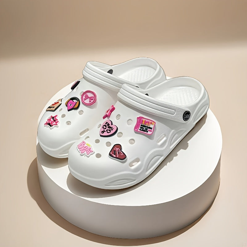 Women's Stylish Pink Decorated Hollow Shoes Casual Wear Accessories