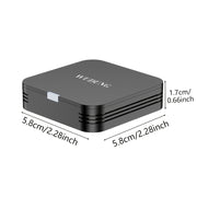 WU DUNG Mini Smart TV Box, Allwinner H313 to'rt yadroli chipi, Android 10.0, 2GB RAM, 16GB ROM, 2.4G WiFi, 4K qo'llab-quvvatlash, devorga yoki televizor orqasiga o'rnatish uchun ixcham o'lcham.