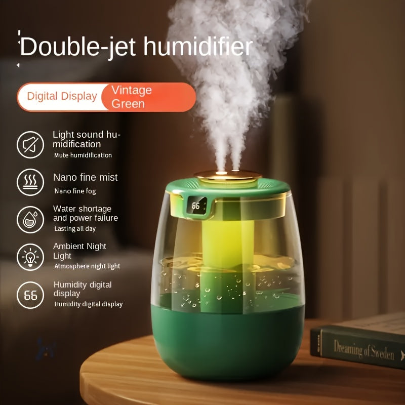 Quiet USB Humidifier for Bedrooms and Desks with Large Water Tank