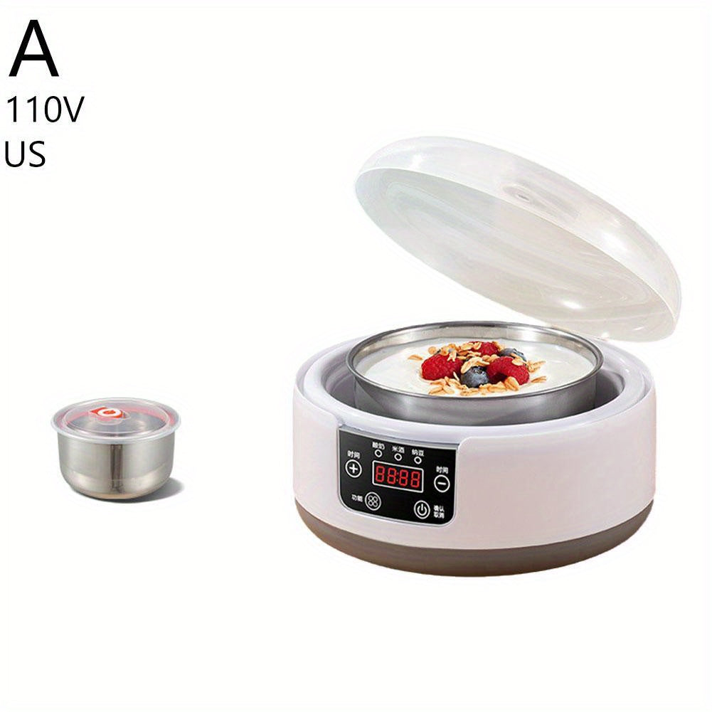 1.2L Electric Yogurt Maker with Probiotic Function LED Display Timer White