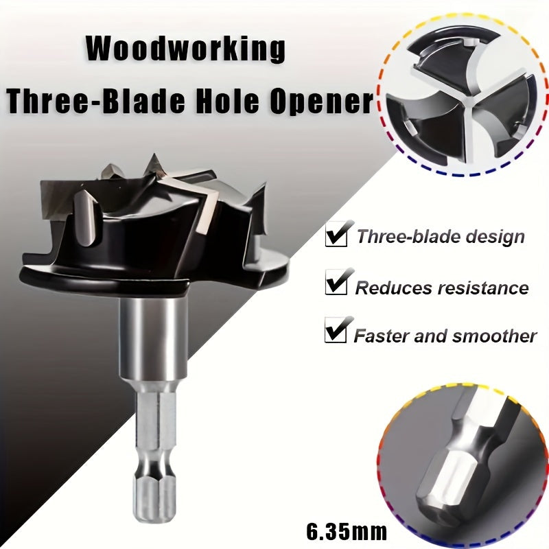 Hinged Hole Punch Tool 35mm Brushed Metal, Woodworking, Door and Cabinet Hardware