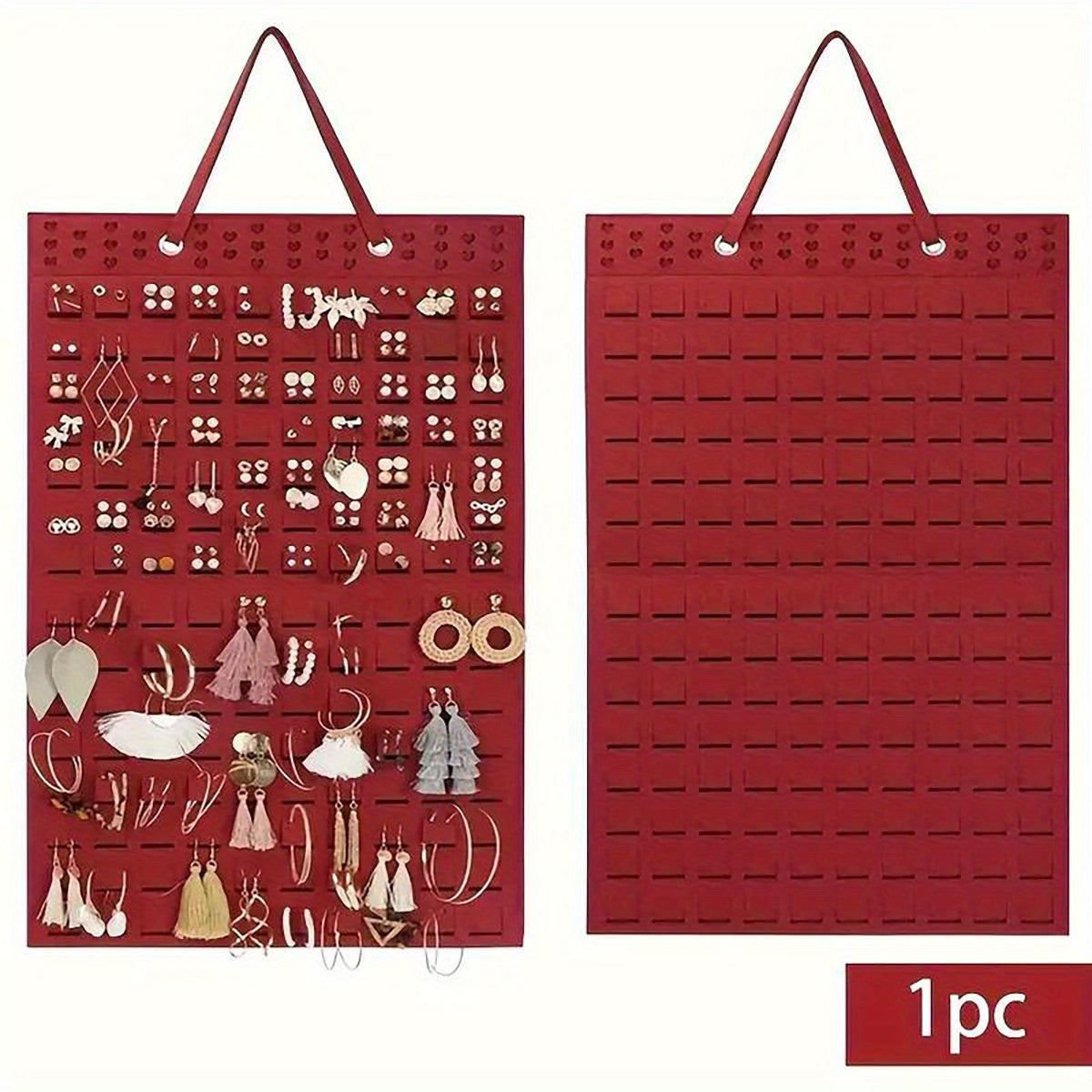 Подвесной органайзер для украшений из фетра для серег и ожерелий, стильное домашнее украшение