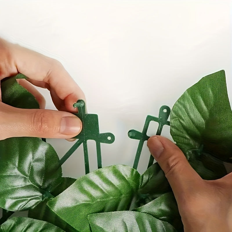 УФ-Устойчивый Искусственный Плющ Приватный Экран - Расширяемая Панель Забора для Уличного Декора, 49.78 см x 299.72 см, идеально подходит для Балкона, Патио, Сада и Дворика.