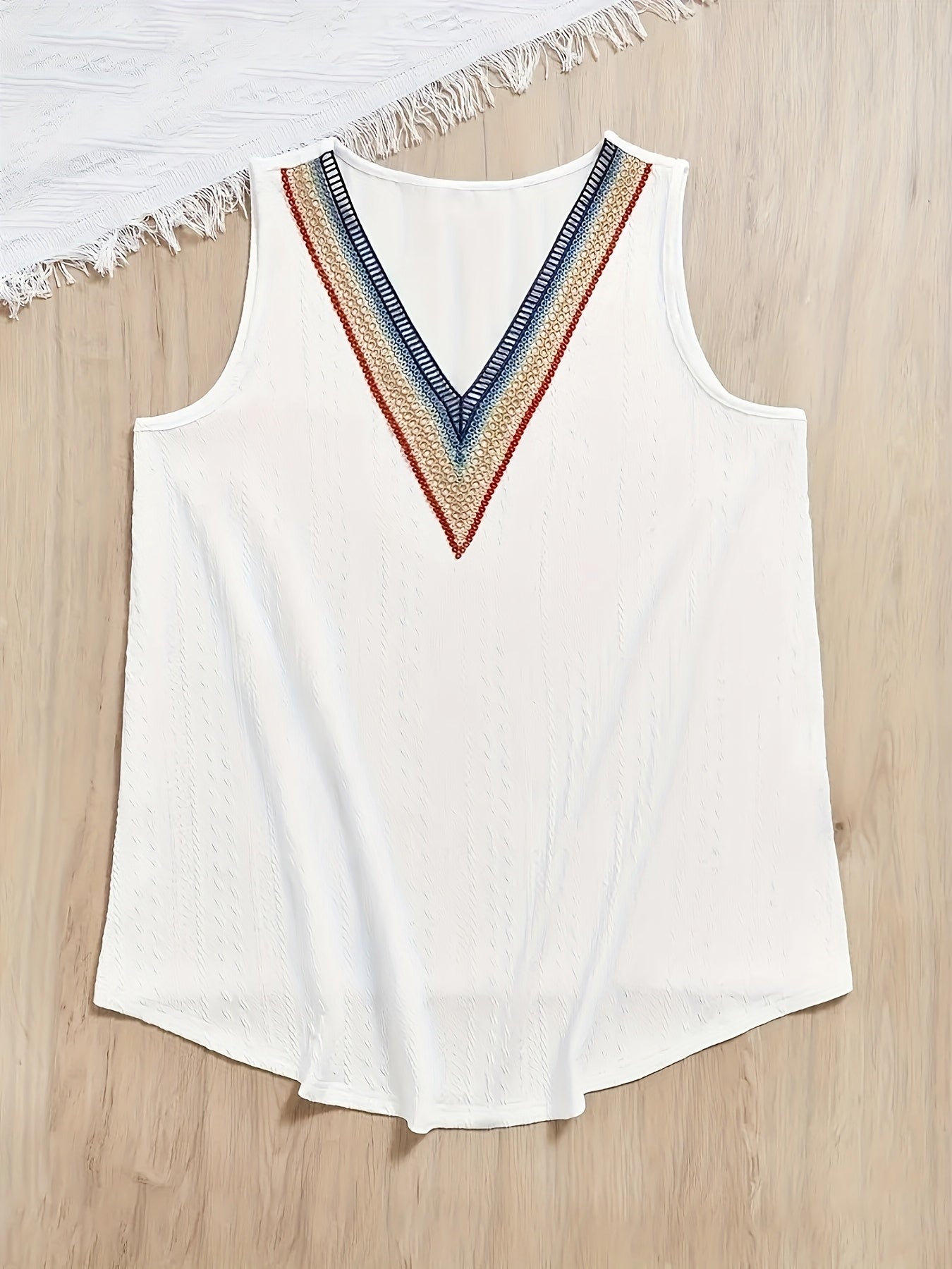 Ayollar uchun bir rangli V-yuqa tank top polyester elastan oddiy yengil yengil kurtka bahor yoz kuz