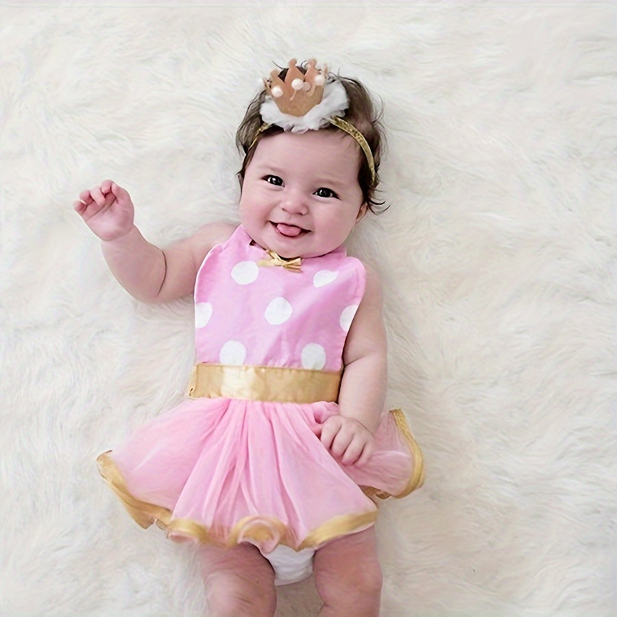 Baby Girl Dress for First Photos, Festive Style, 0-3 Years