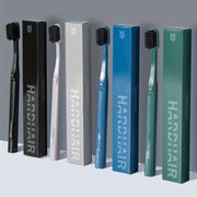 Adult Hard Bristle Toothbrush for Home Use, Straight, Durable, White