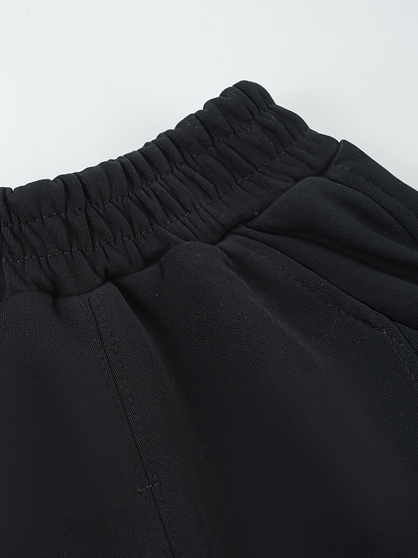 Boys Cotton-Blend Letter Print Joggers for Spring and Fall