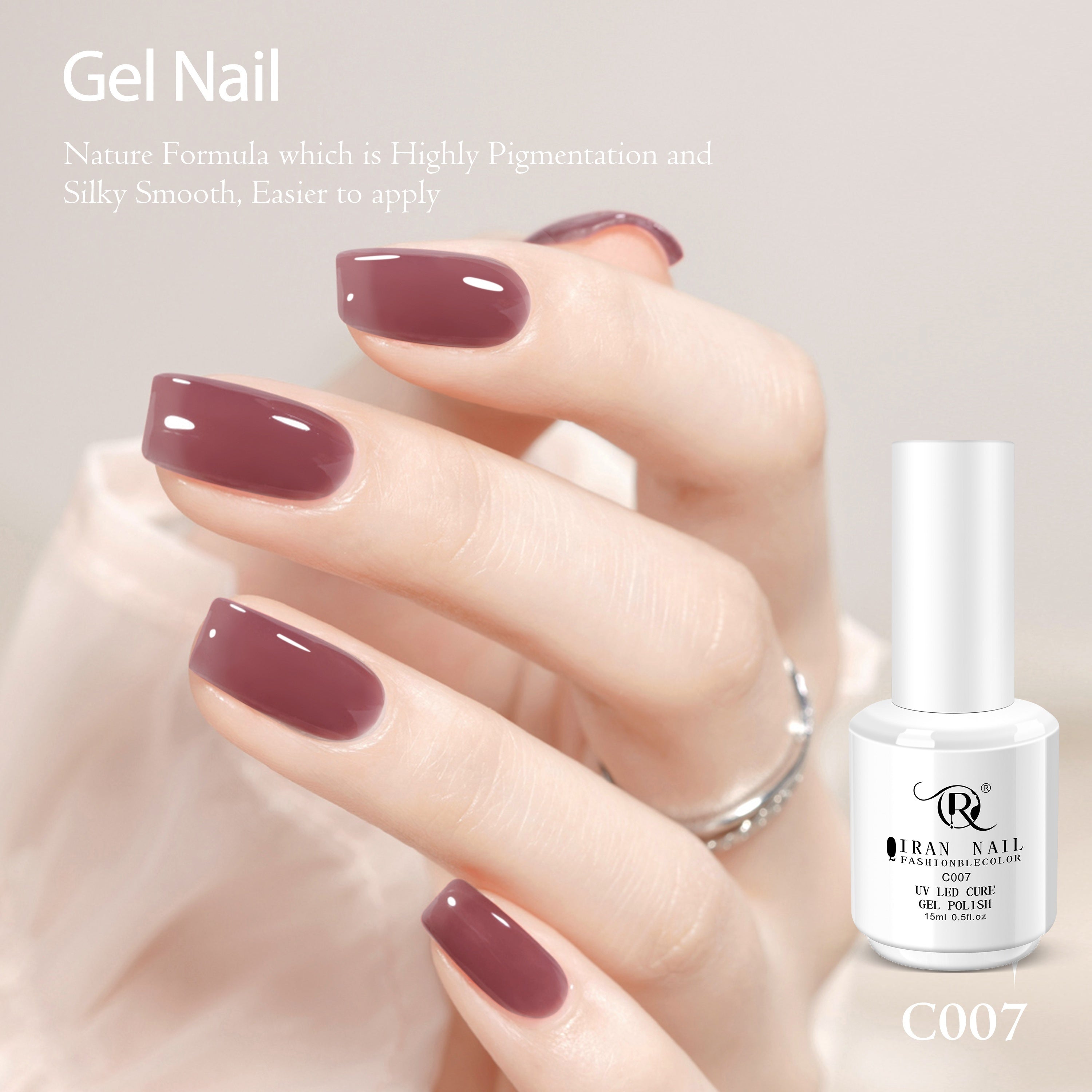 15ml Sheer Ice Jelly Gel Nail Polish Nude Pink Ombré Long-Lasting