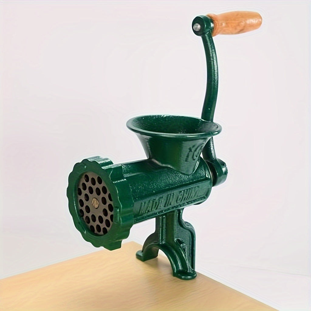 Vintage Cast Iron Meat Grinder and Sausage Stuffer 10L Hand Crank Kitchen Tool