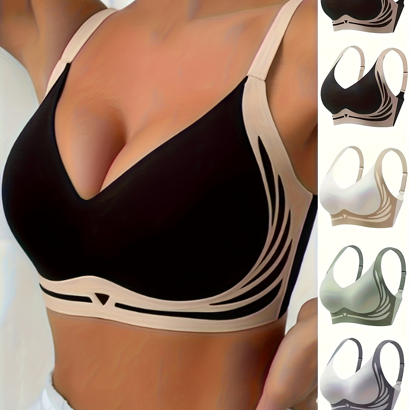 Women's Seamless Underwear Set with Shaping and Support for Running