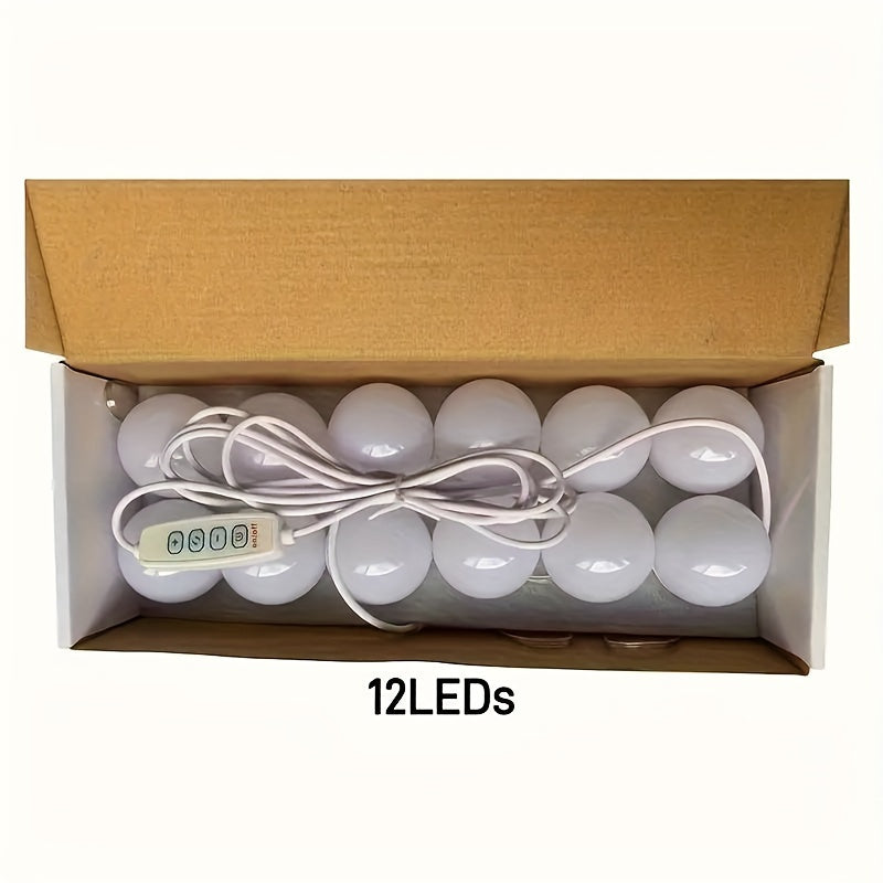 USB quvvatlangan 3 rangli sozlanadigan LED lenta, makiyaj stansiyalari va kiyinish stollari uchun ideal - batareyalar kerak emas.