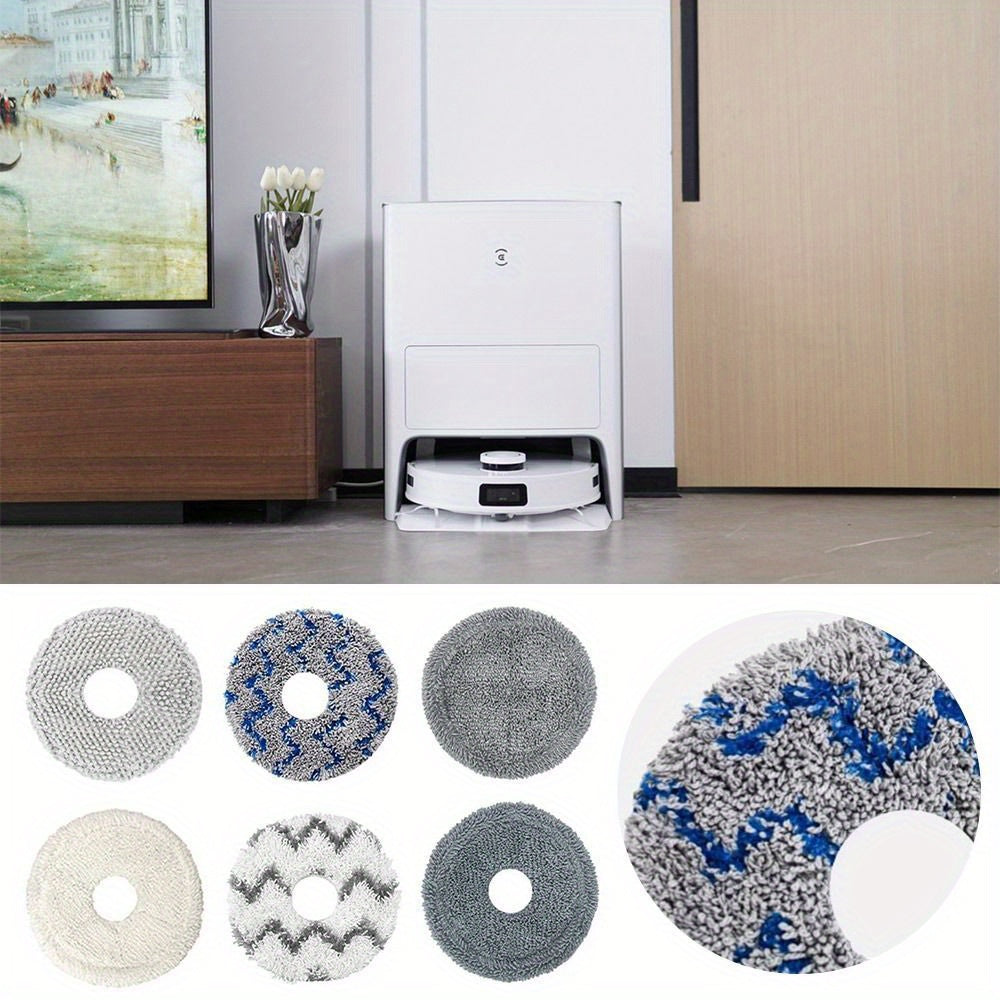 Set of 3 Washable Microfiber Cleaning Cloths for Robot Mops, Highly Absorbent