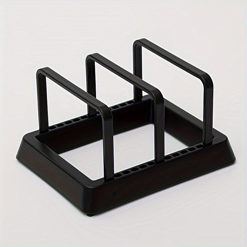 Kitchen Storage Rack for Chopping Boards Dishes and Pot Lids Countertop Organizer