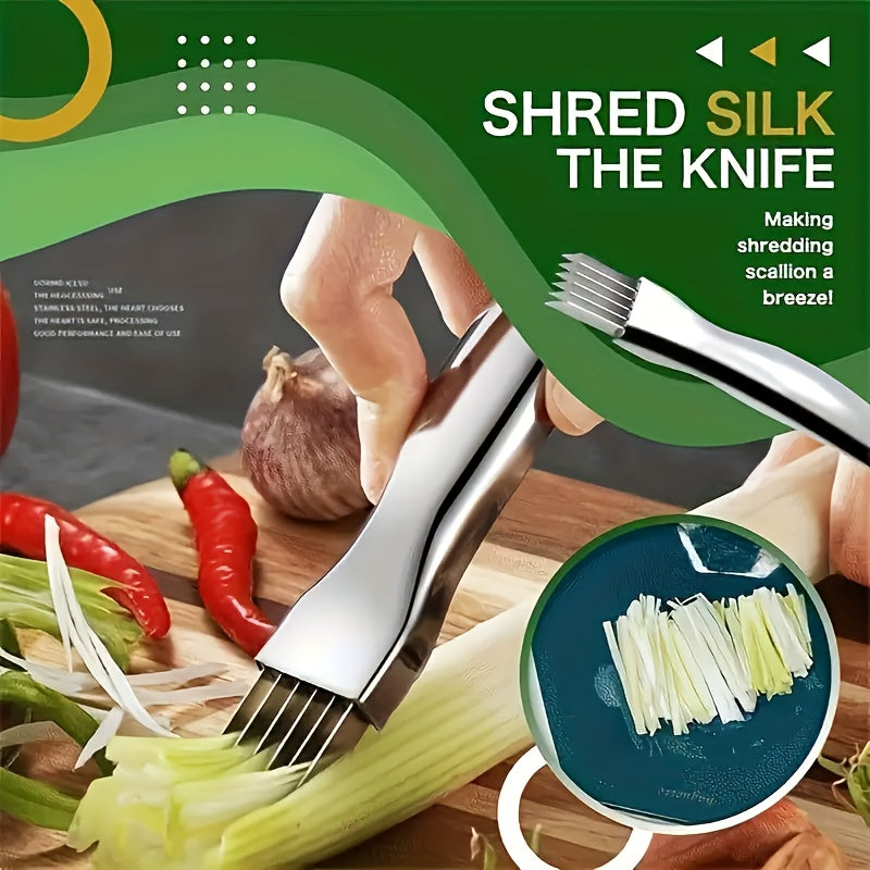 Stainless Steel Multi-Function Vegetable Slicer for RV Cooking and Food Prep