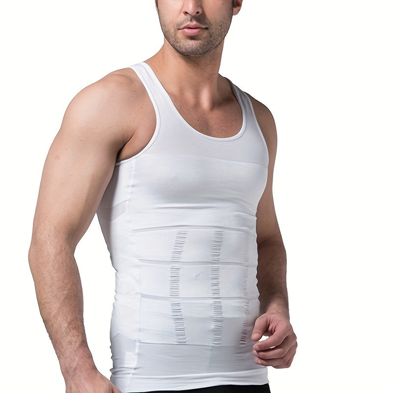 Ropa moldeadora y ajustada para hombres, chaleco y camisa, reducción de abdomen, talla superior