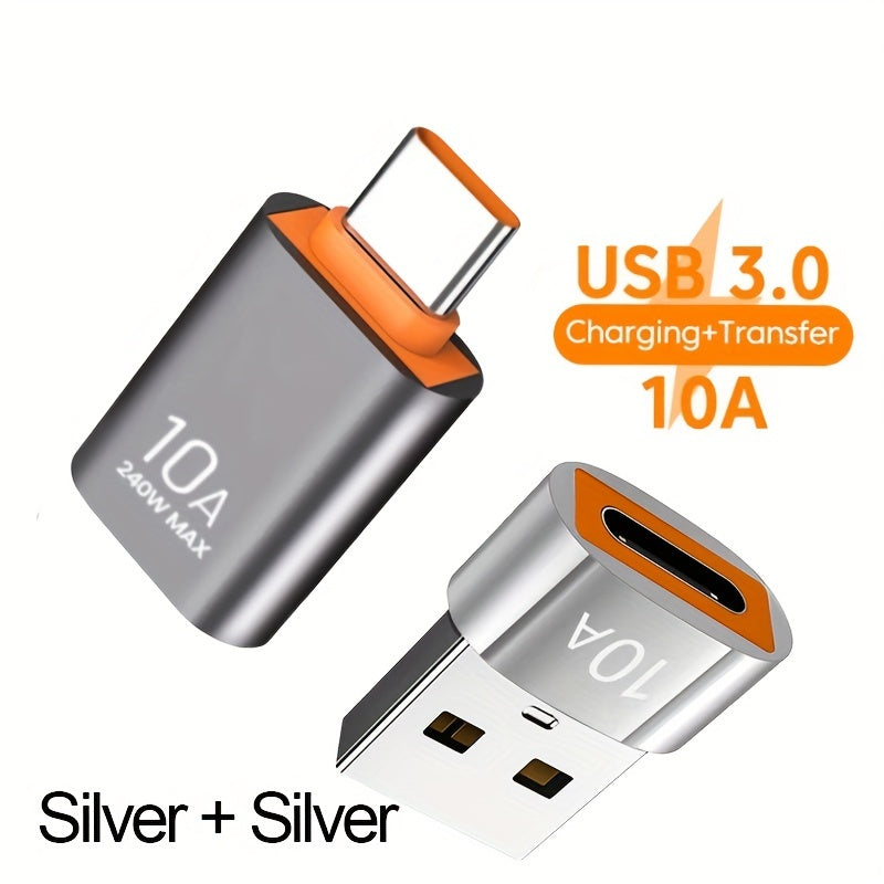 Juego de 2 adaptadores OTG USB 3.0 a Type C para smartphones, laptops y dispositivos