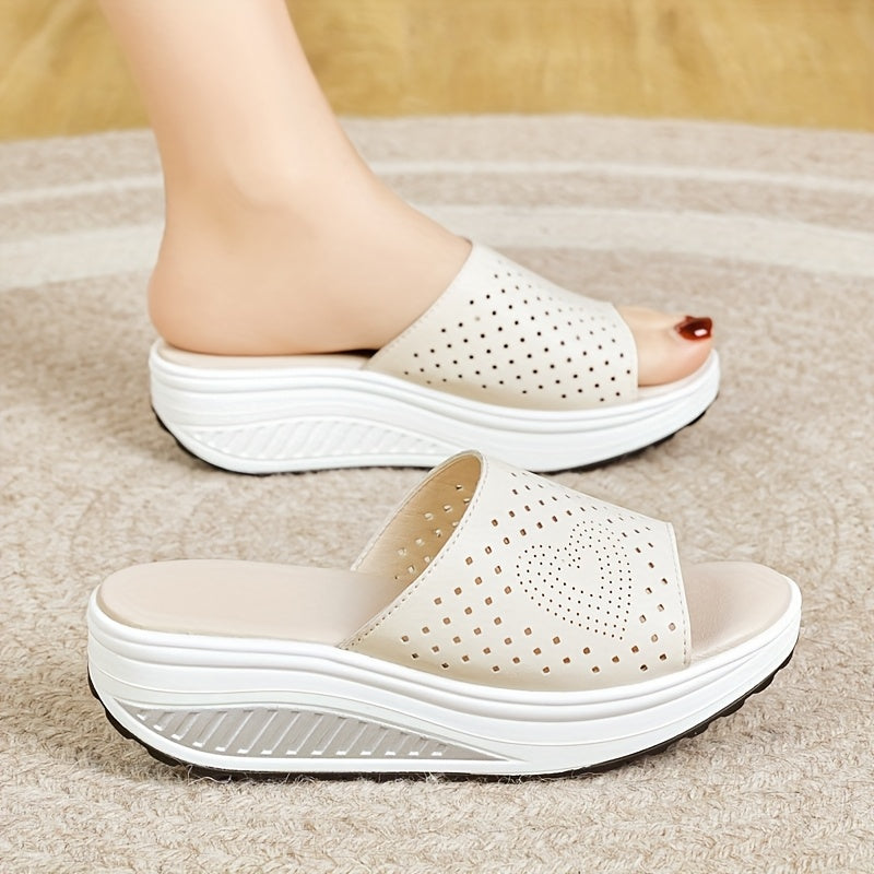 Women's Breathable Mid-Heel Sandals Lightweight Comfortable All-Season