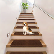 5/10pcs Self-Adhesive Washable Wooden Stair Treads 28x8.8 Inches