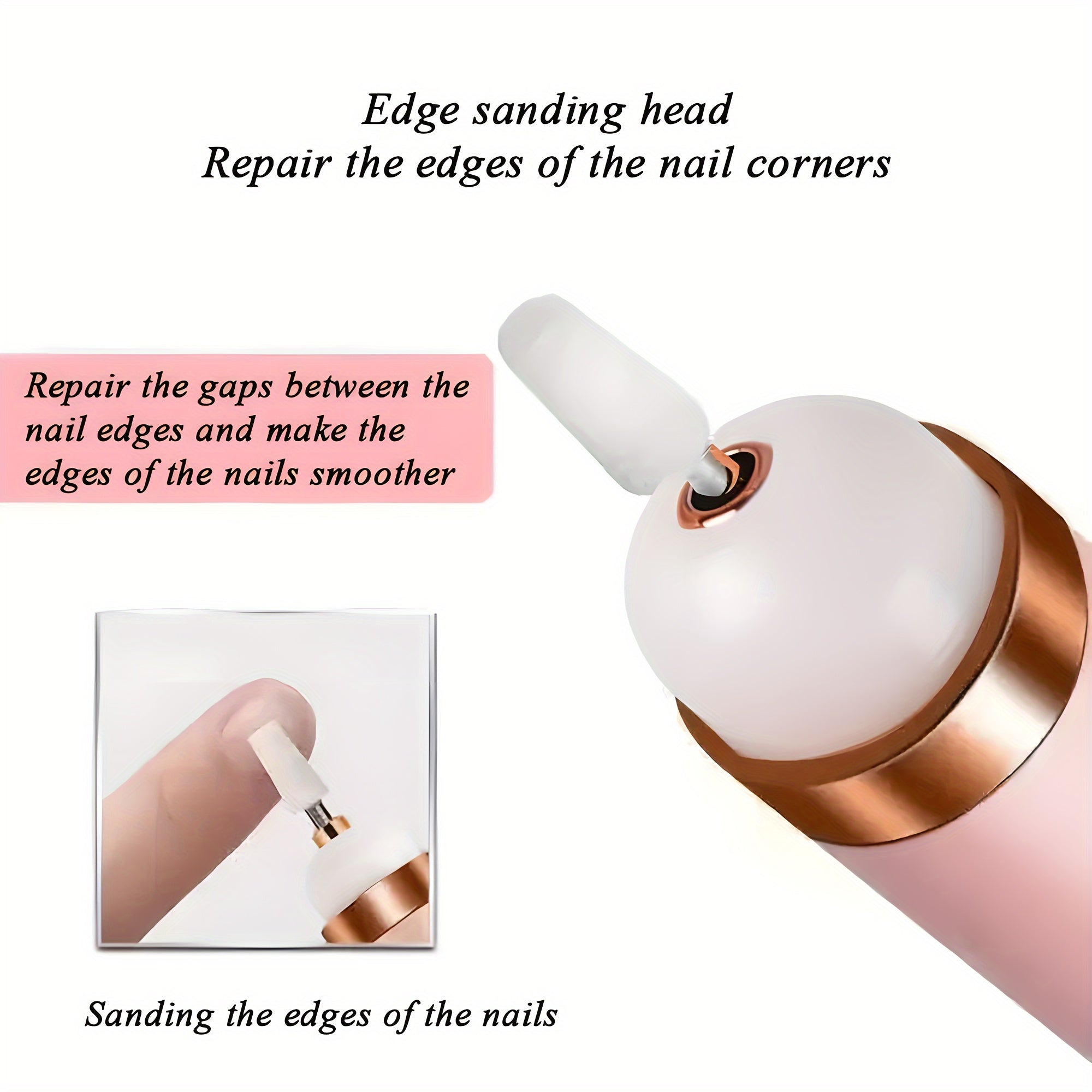 Electric Nail Drill USB Rechargeable Lithium Battery for Manicures and Pedicures