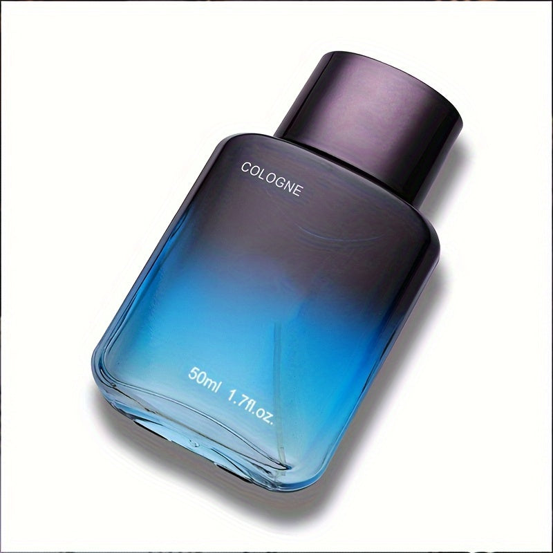 Men's Ocean-Inspired Cologne 50ml Long-Lasting Fresh Woody Scent for Dates and Parties