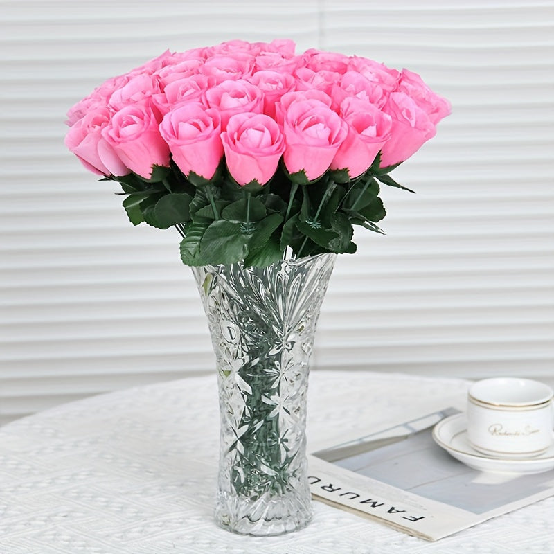 Artificial Rose Bouquet Flowers 20pcs for Weddings Home Decor Vase Not Included