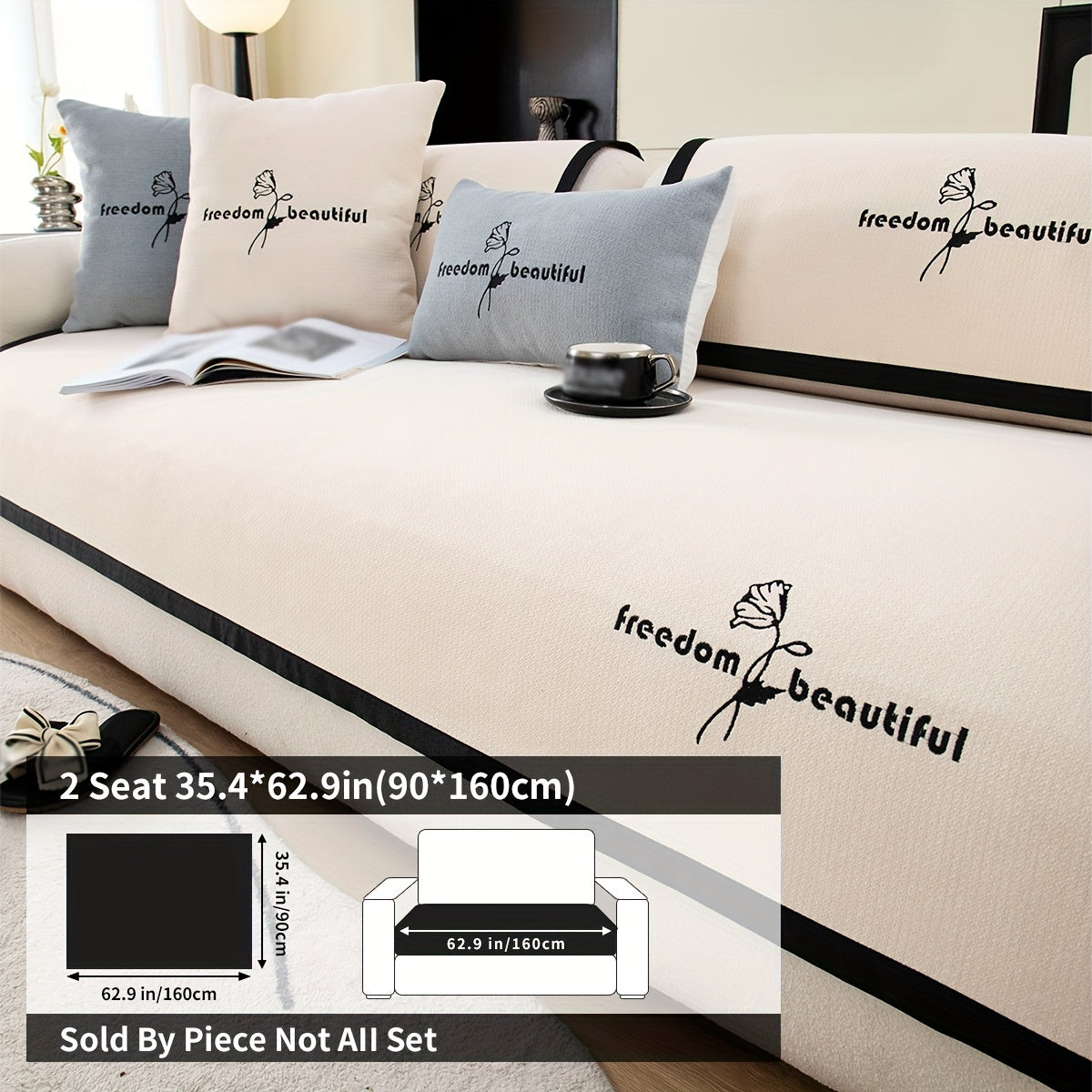 Современная накидка на диван из полиэстера для кресла, loveseat, 3-4 местного секционного