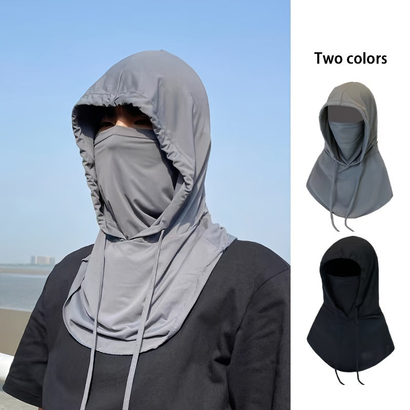 Ice Silk Face Mask Sun Protection Breathable Neck Gaiter for Fishing Surfing Swimming