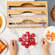 Kitchen Organization Set with Sliding Paper Cutter Foil and Wax Dispenser Slicer