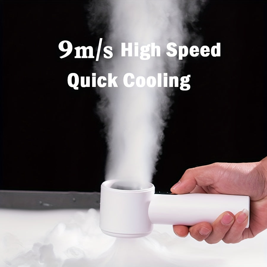 Portable Handheld Fan Rechargeable Personal Air Cooler with LED Display and Turbo Motor