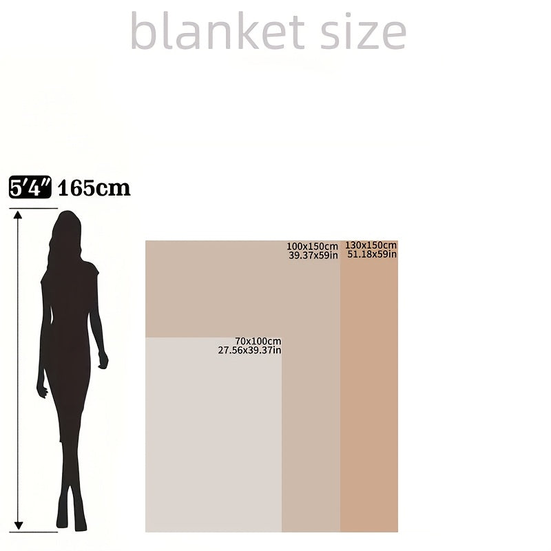 Soft Bubble Fleece Blanket Cozy Warm Plush Throw for Sofa Bed Camping 250gsm