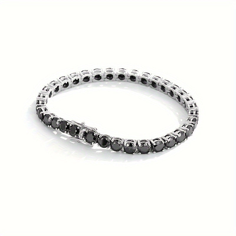 Moissanite Tennis Bracelet in Sterling Silver with Gift Box for Anniversary Wedding Birthday