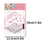 Miniature 3D Panda Stickers Reusable Irregular Shape Glossy PET for Room Decor and Crafts